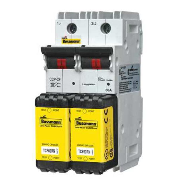 Eaton Bussmann Disconnect Switches, 31 to 60A Amp Range, 600V AC/125V DC Volt Rating, 2 Poles, Box Lug - CCP2-2-60CF