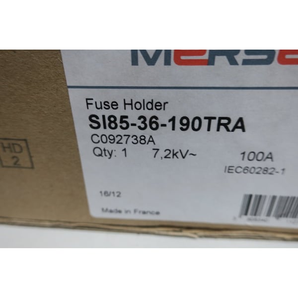 Ferraz Shawmut Fuse Base, 7200V AC Volt Rating, High Voltage Fuse Links Fuse Type - C092738