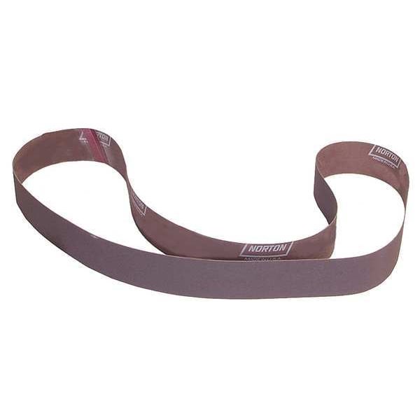 Norton Abrasives Sanding Belt, Recubierto, 3 pulgadas de ancho, 90 pulgadas de largo, 36 granos, Extra Grueso, Óxido de aluminio, R228 Metalite, Café - 78072785831