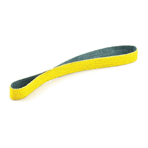Banda de lija recubierta Arc Abrasives, 3/8" de ancho, 13" de largo, 60 granos, No aplicable, Cerámica, Predator, Amarillo - 71-003013005