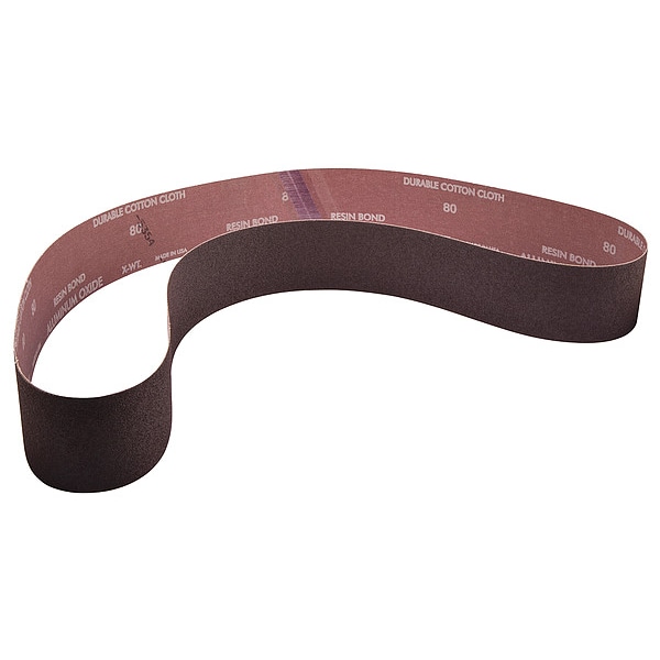 Bandas de lija Norton Abrasives, recubiertas, 2 1/2 pulgadas de ancho, 60 pulgadas de largo, 120 granos, finas, óxido de aluminio, R228 Metalite, color café - 78072721580