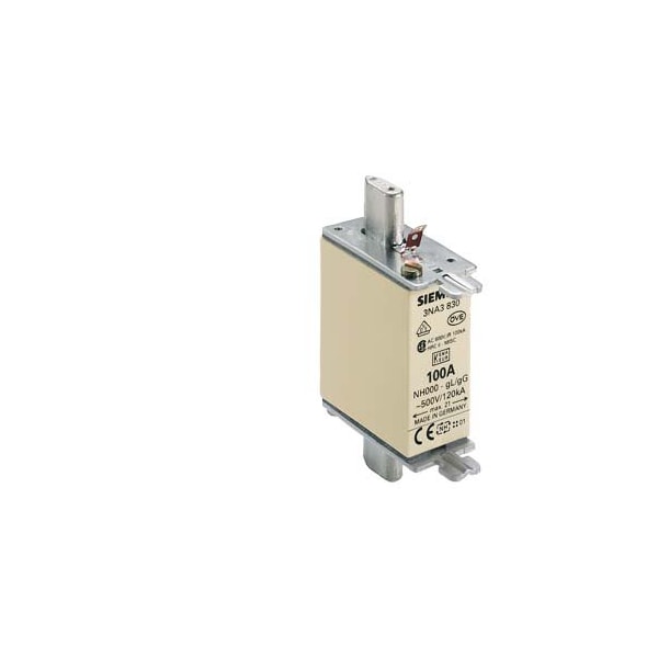 Siemens FUSE LINKLV HRC100A500VAC250VDC - 3NA3830