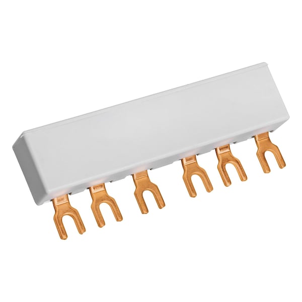 Mersen Busbar Connector, 30A Amp Range, 600V AC/DC Volt Rating, 3 Poles, Pressure Plate - USFMBB2