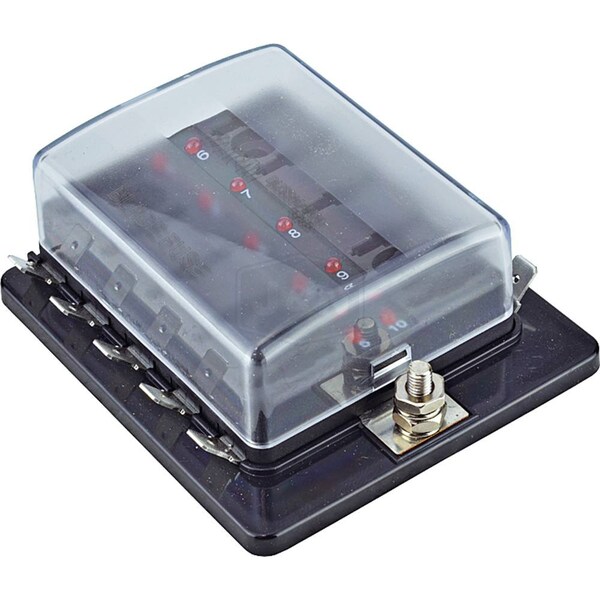 Aftermarket Fuse Panel, 20 to 100A Amp Range, 32V DC Volt Rating, Wire Leads, Automotive Fuse Type - CBF-FP-ATC10ID-JN