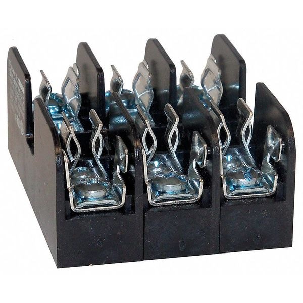 Mersen Open Fuse Block, 3 Poles, 0 to 30A Amp Range, 600V AC/DC Volt Rating - 30323