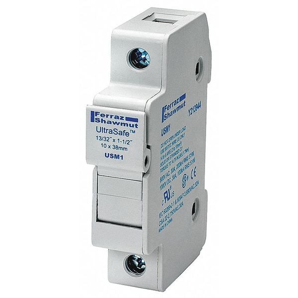 Mersen Finger Safe Fuse Block, 1 Poles, 0 to 30A Amp Range, 800V AC/1000V DC Volt Rating - USM1