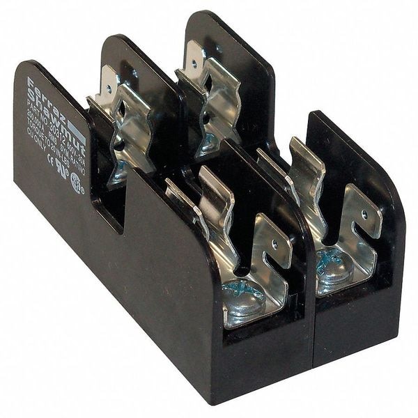 Mersen Open Fuse Block, H; K5 UL Class, 2 Poles, 0 to 30A Amp Range, 250V AC/DC Volt Rating - 20312