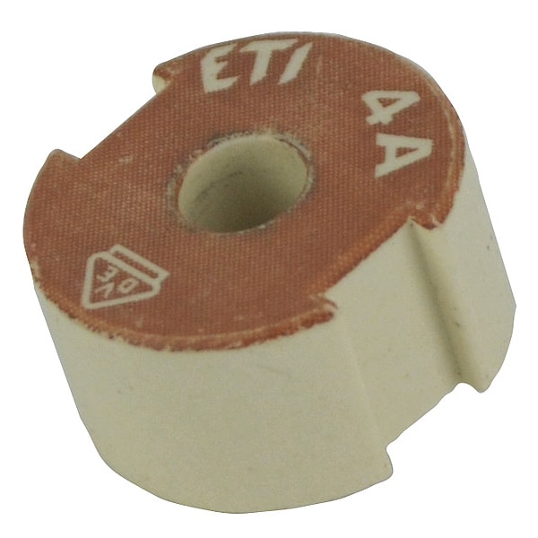 Eaton Bussmann Screw Cap Gauge, 4A Amp Range, 500V AC Volt Rating - 4GD27