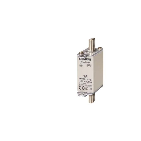 Siemens FUSE LINKLV HRC63A500VAC250VDC - 3NA3822
