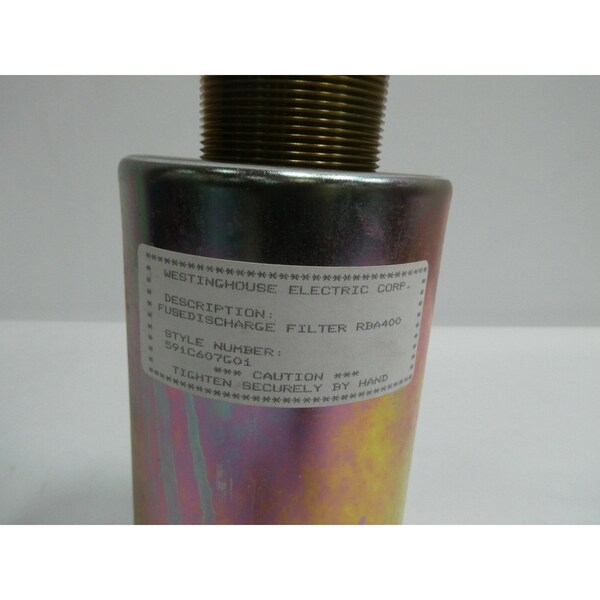 Westinghouse FUSE DISCHARGE FILTER RBA400 2IN NPT OTHER ELECTRICAL COMPONENT - 591C607G01