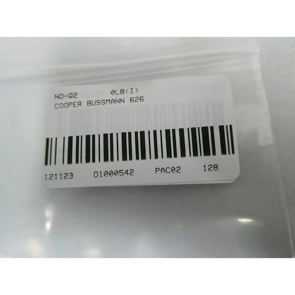 Eaton Bussmann Fuse Reducer, H, K Fuse Class, 200A Max. Amps, 600V AC/DC Max. Volts, 0 to 200A Amp Range - 626