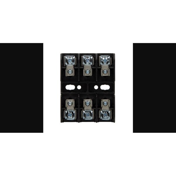 Eaton Bussmann Open Fuse Block, G UL Class, 3 Poles, 25 to 30A Amp Range, 480V AC/DC Volt Rating - BG3033P