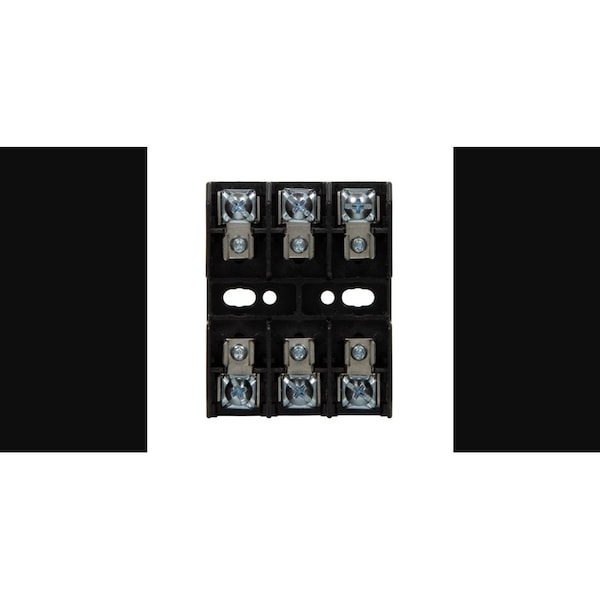Eaton Bussmann Open Fuse Block, G UL Class, 3 Poles, 25 to 30A Amp Range, 480V AC/DC Volt Rating - BG3033P