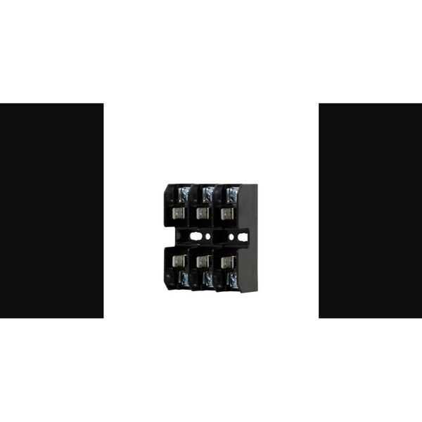 Eaton Bussmann Open Fuse Block, G UL Class, 3 Poles, 25 to 30A Amp Range, 480V AC/DC Volt Rating - BG3033P