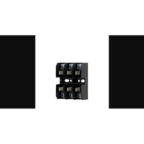 Eaton Bussmann Open Fuse Block, G UL Class, 3 Poles, 25 to 30A Amp Range, 480V AC/DC Volt Rating - BG3033P