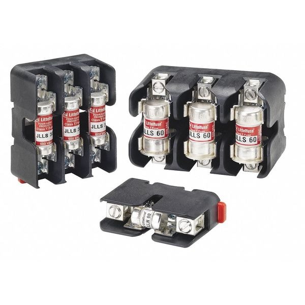 Littelfuse Open Fuse Block, T UL Class, 3 Poles, 31 to 60A Amp Range, 600V AC/DC Volt Rating - LFT600603C