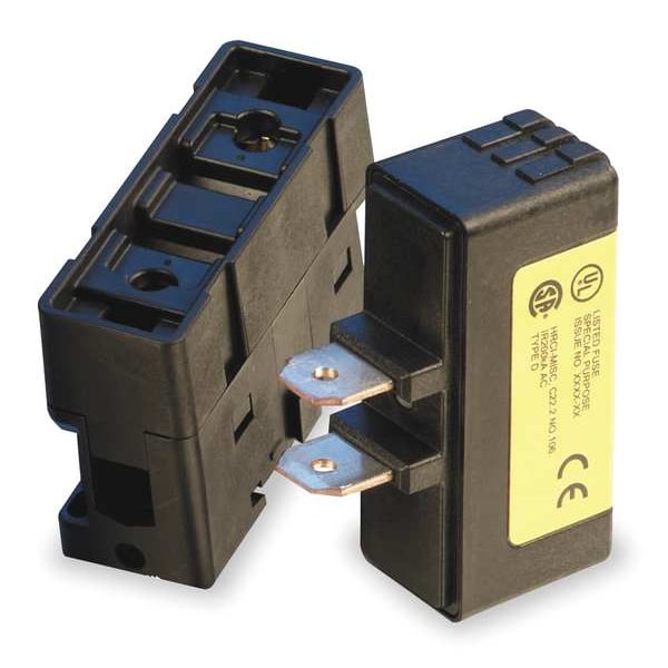 Eaton Bussmann Finger Safe Fuse Block, J UL Class, 600V AC/300V DC Volt Rating, 1 Poles, Box Lug - TCFH100N