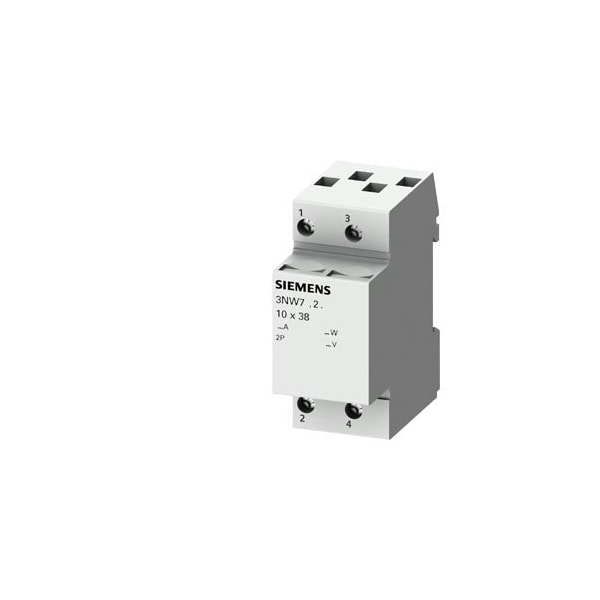 Siemens FUSE HOLDER, 2-POLE, 20A, 8.5X31MM FUSE, LED - 3NW7324