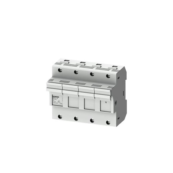 Siemens FUSE HOLDER, 3+N, 50A, 14X51MM FUSE - 3NW7161
