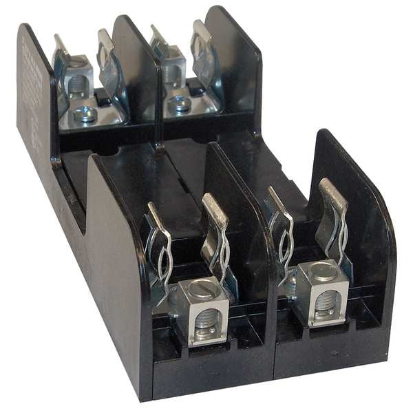 Mersen Open Fuse Block, H; K5 UL Class, 2 Poles, 31 to 60A Amp Range, 600V AC/DC Volt Rating - 60657