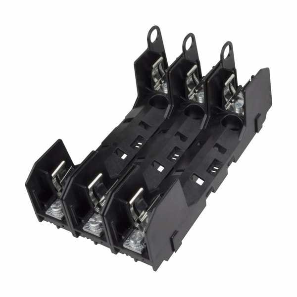 Eaton Bussmann Open Fuse Block, H; K5 UL Class, 3 Poles, 0 to 30A Amp Range, 600V AC/DC Volt Rating - HM60030-3PR