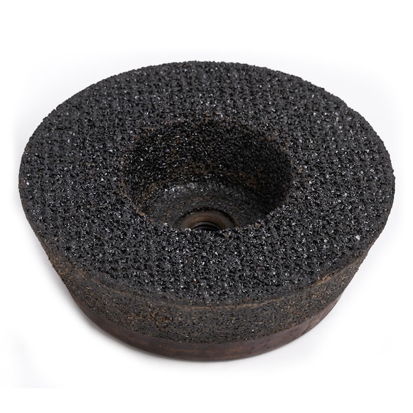 Weldcote Rueda de Copa de Resina 6/4-3/4 X 2 X 5/8-11 A16-Q6-B Steel Back T11 1 Paquete - 11273