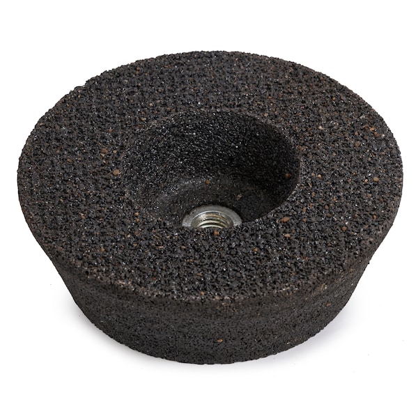Weldcote Rueda de copa de resina 6/4-3/4 X 2 X 5/8-11 A24-Q6-B Sin respaldo de acero T11 1 paquete - 11270