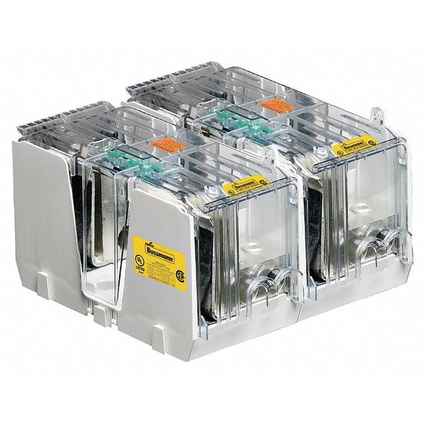 Eaton Bussmann Open Fuse Block, J UL Class, 2 Poles, 450 to 600A Amp Range, 600V AC/DC Volt Rating - JM60600-2CR
