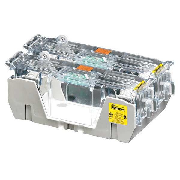 Eaton Bussmann Open Fuse Block, H; K5 UL Class, 2 Poles, 110 to 200A Amp Range, 250V AC/DC Volt Rating - HM25200-2CR