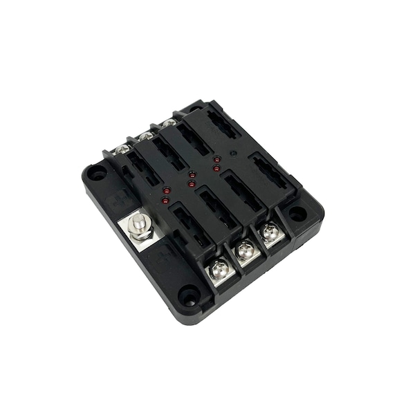 Optifuse Fuse Block for Regular Blade - LED/Ground, 6P - BLR-I-1206-G