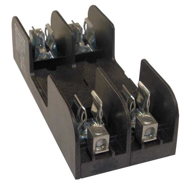 Mersen Open Fuse Block, H; K5 UL Class, 2 Poles, 0 to 30A Amp Range, 600V AC/DC Volt Rating - 60357