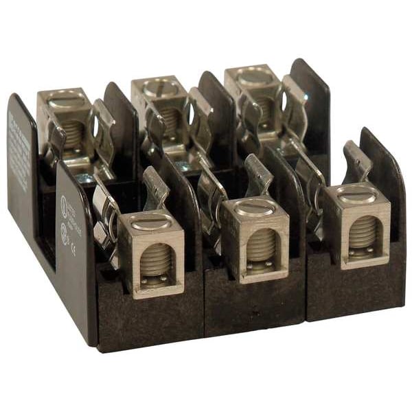 Mersen Open Fuse Block, H; K5 UL Class, 3 Poles, 0 to 30A Amp Range, 250V AC/DC Volt Rating - 20303