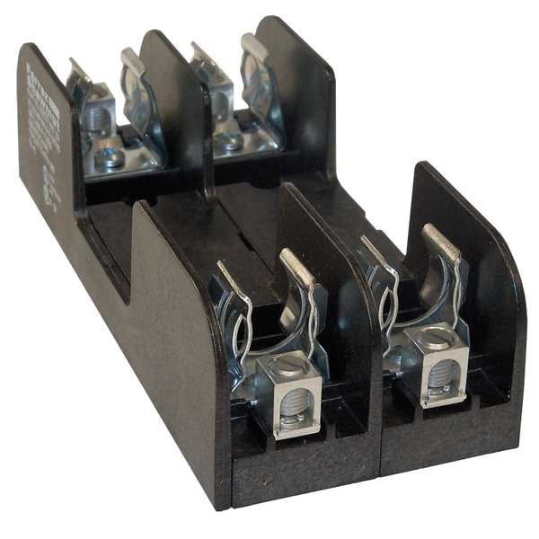 Mersen Open Fuse Block, R UL Class, 2 Poles, 31 to 60A Amp Range, 600V AC/DC Volt Rating - 60657R