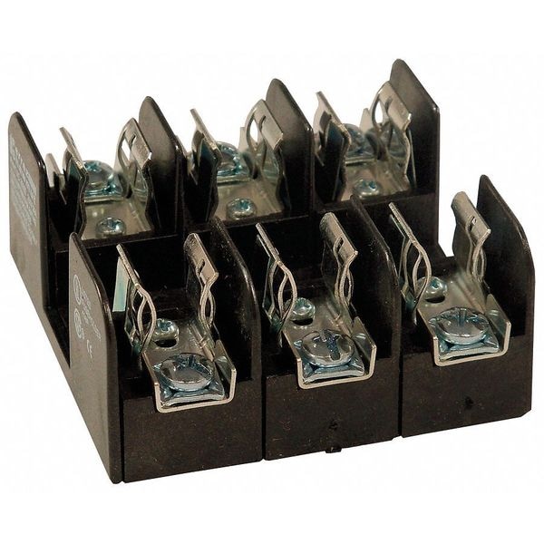 Mersen Open Fuse Block, H; K5 UL Class, 3 Poles, 0 to 30A Amp Range, 250V AC/DC Volt Rating - 20328