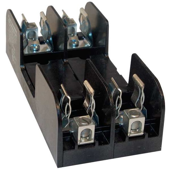Mersen Open Fuse Block, H; K5 UL Class, 2 Poles, 31 to 60A Amp Range, 600V AC/DC Volt Rating - 60607