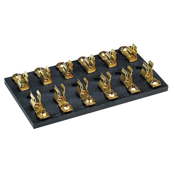 Seachoice Fuse and Junction Block, 6 Gang, 4-1/4" L x 2-3/4" W x 5/8"H - 13361