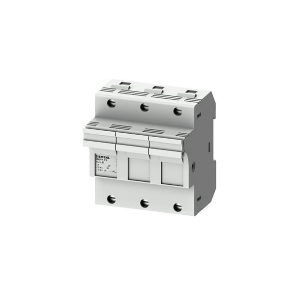Siemens FUSE HOLDER, 3-POLE, 50A, 14X51MM FUSE, LED - 3NW7132