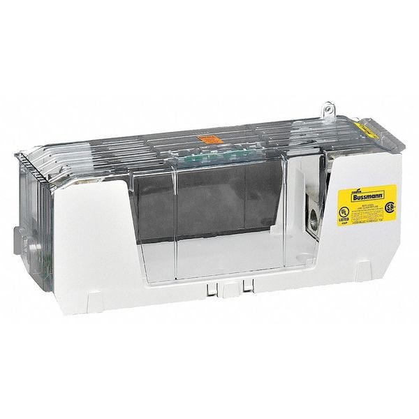 Eaton Bussmann Open Fuse Block, R UL Class, 600V AC/DC Volt Rating, 1 Poles, Box Lug - RM60600-1CR