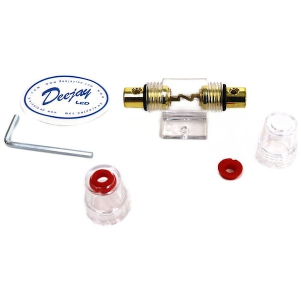 Deejay Led 1 AGU FUSE Round Vehicular Fuse Holder complete with fuse and alan key - TBHAGU1