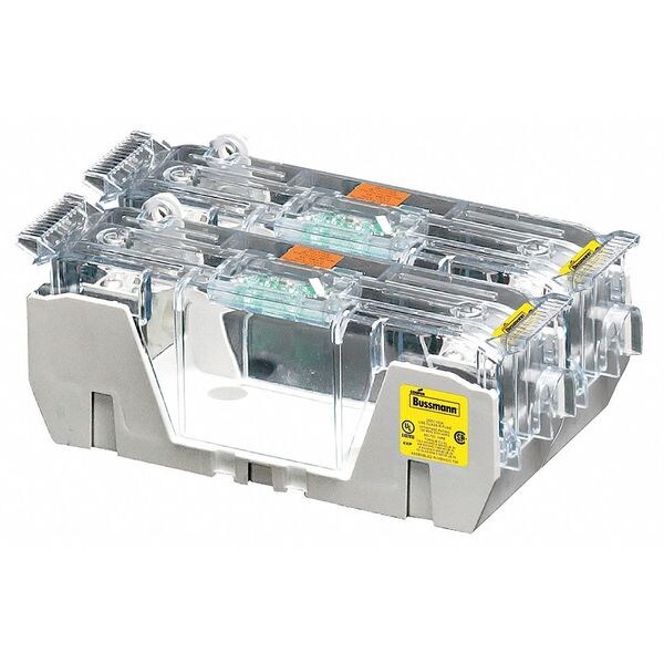 Eaton Bussmann Open Fuse Block, R UL Class, 2 Poles, 450 to 600A Amp Range, 250V AC/DC Volt Rating - RM25600-2CR