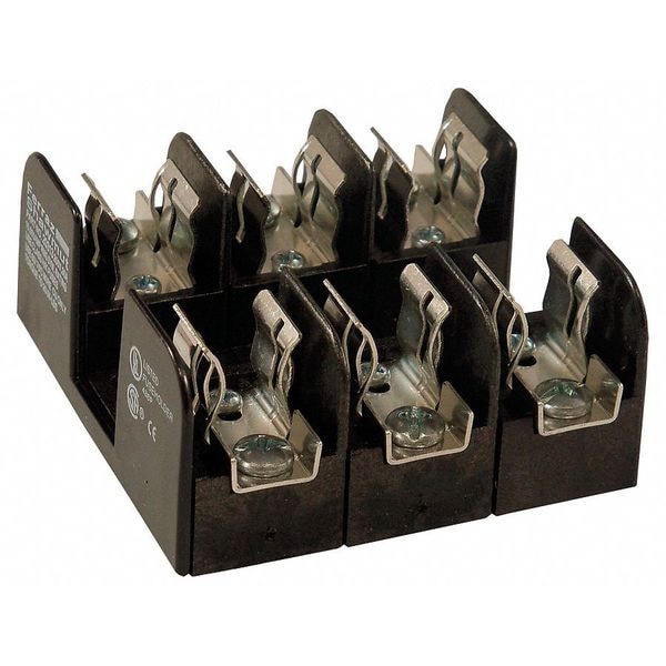 Mersen Open Fuse Block, H; K5 UL Class, 3 Poles, 0 to 30A Amp Range, 250V AC/DC Volt Rating - 20313