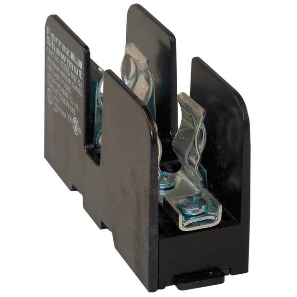 Mersen Open Fuse Block, J UL Class, 1 Poles, 0 to 30A Amp Range, 600V AC/DC Volt Rating - 60326SJ
