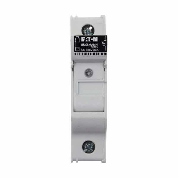 Eaton Bussmann Fuse Holder, CC UL Class, 600V AC/DC Volt Rating, 1 Poles, Clamp/Spade Lug - CHCC1DIU
