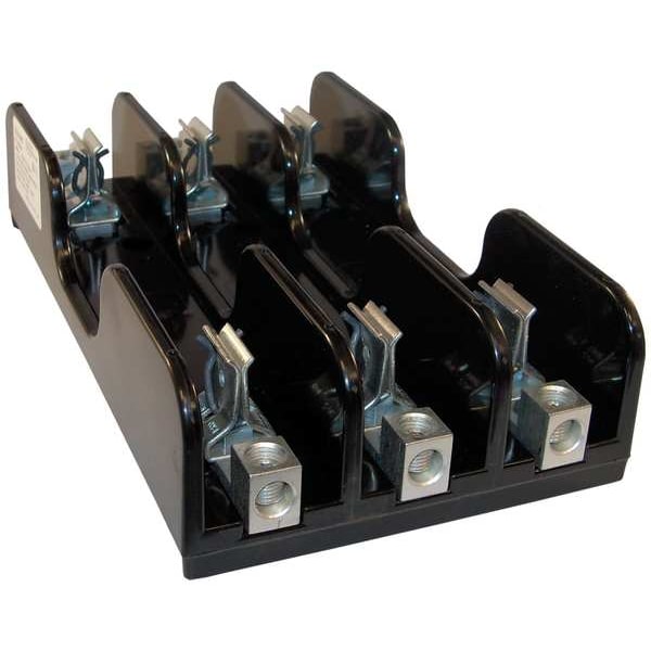 Mersen Open Fuse Block, H; K5 UL Class, 3 Poles, 61 to 100A Amp Range, 600V AC/DC Volt Rating - 61038