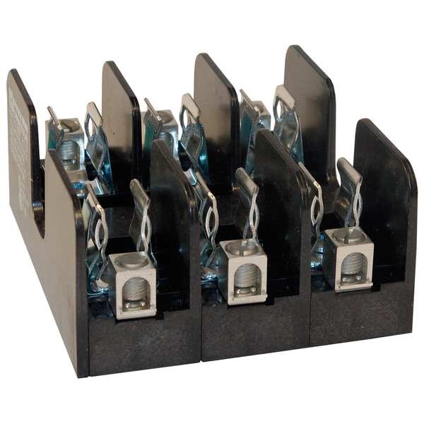 Mersen Open Fuse Block, H; K5 UL Class, 3 Poles, 31 to 60A Amp Range, 250V AC/DC Volt Rating - 20608