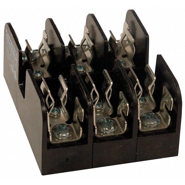 Mersen Open Fuse Block, 3 Poles, 0 to 30A Amp Range, 600V AC/DC Volt Rating - 30313