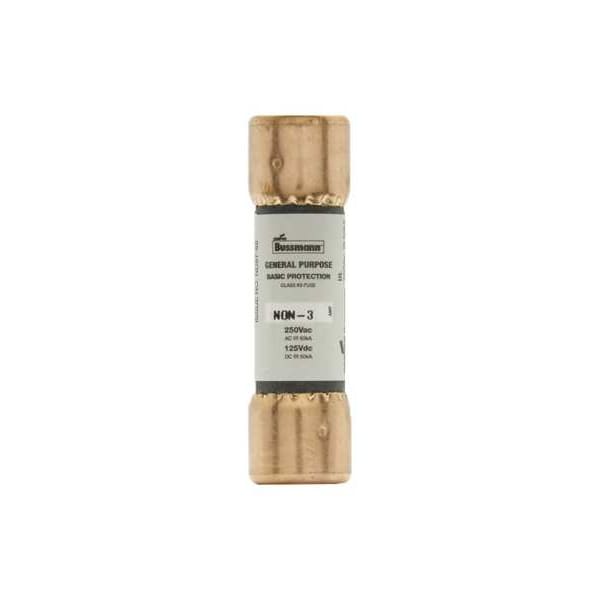 Eaton Bussmann UL Class Fuse, K5 Class, Fast-Acting, 3A, 250V AC, Non-Indicating - NON-3
