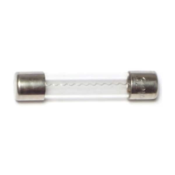 Midwest Fastener Glass Fuse, Fast-Acting, 5, 10 PK - 63208
