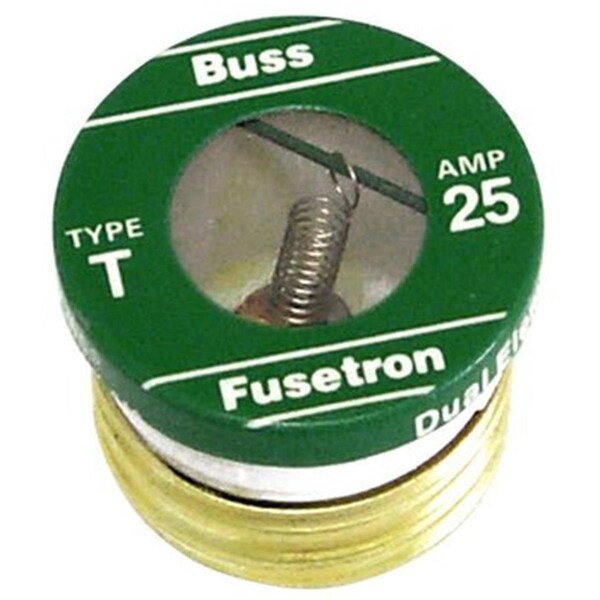 Bussmann 125V-25A Plug Fuse, 21PK - 51122307