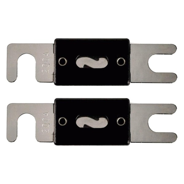 Raptor 200A ANL Nickel Plated Mid Series Fuses, 2PK - RANL200